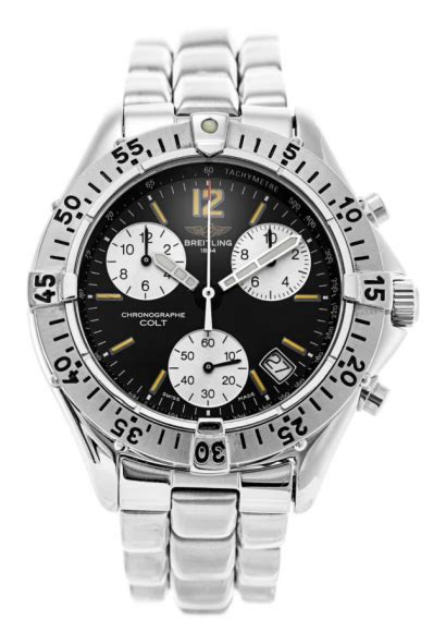 breitling colt chronograph a53035 stahl 38mm|breitling chrono colt a53035.